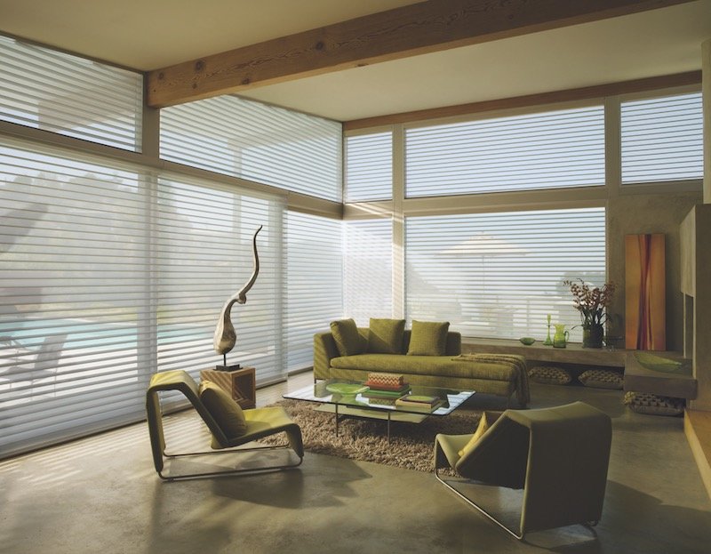 Light Filtering Window Shades in Living Room