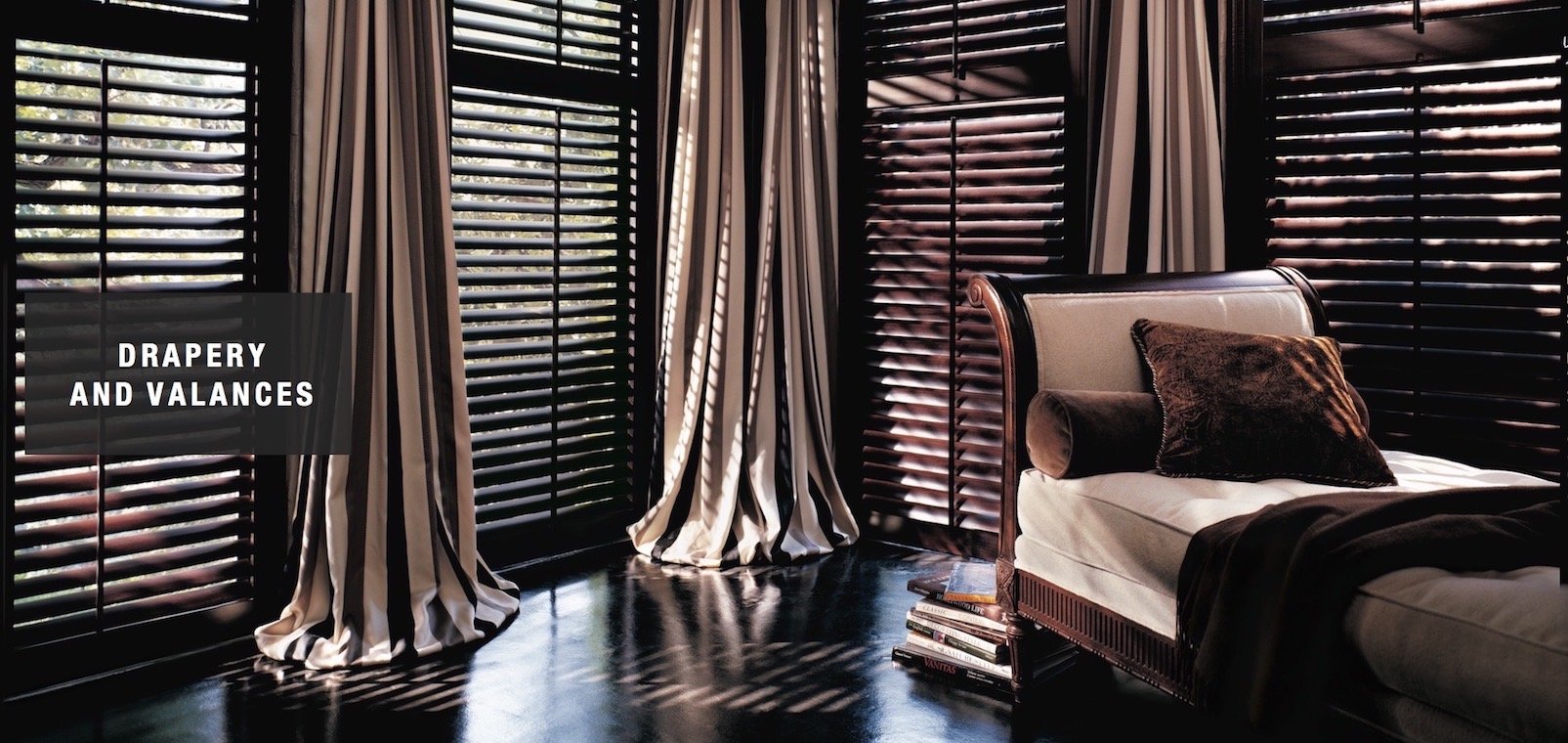 Custom Made Drapery Valances in Miami Reef Window Treatments