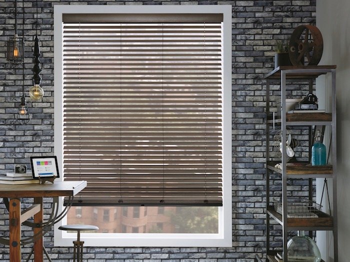 Basswood Office Window Treatment