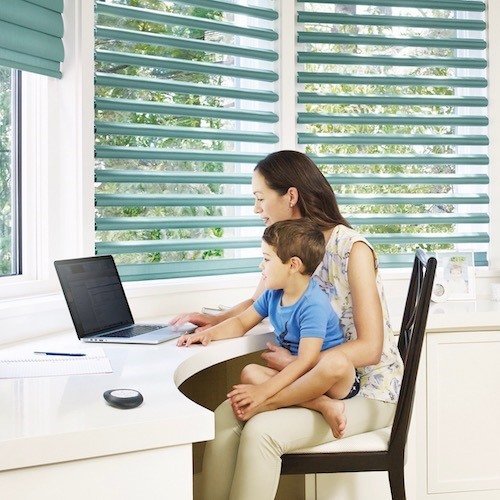 Happy Mom and Child in Cozy Home