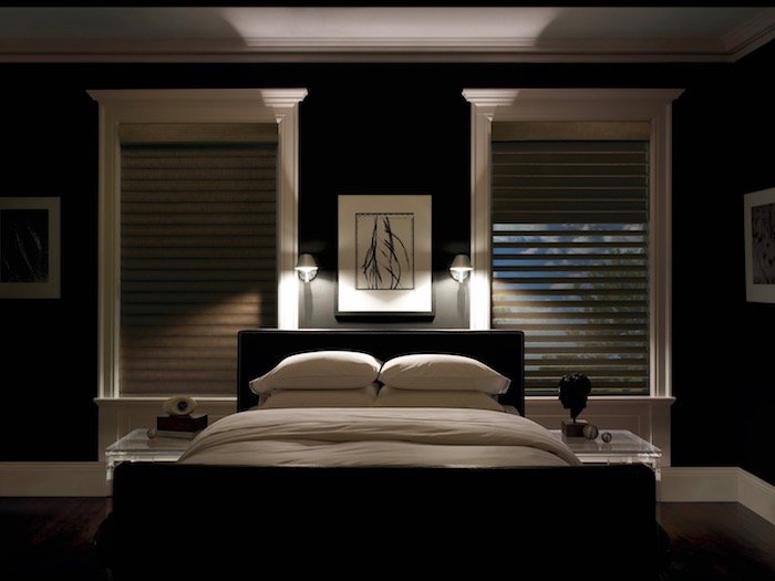 Room Darkening Silk Shades for Bedroom
