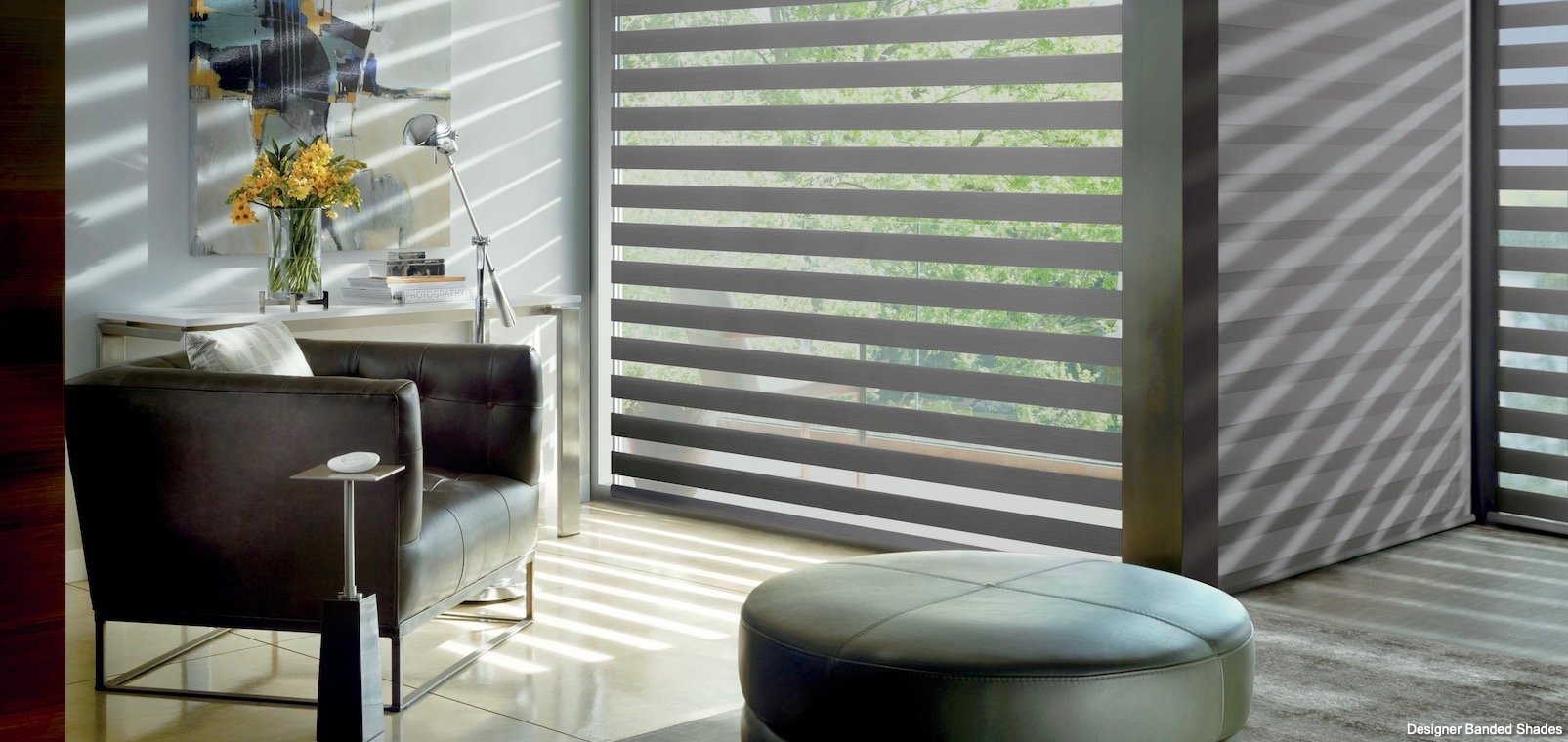Motorized Window Shades For Sitting Area