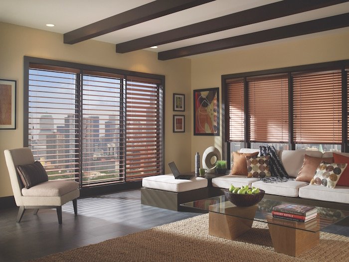 Espresso Window Treatments Living Room