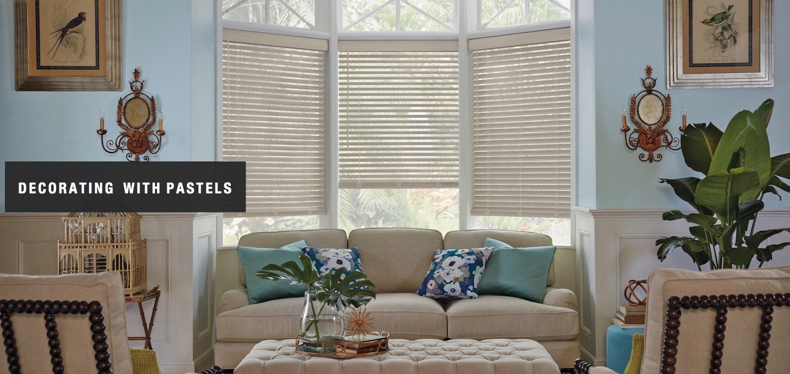 Compatible Window Treatments With Pastel Home Decor
