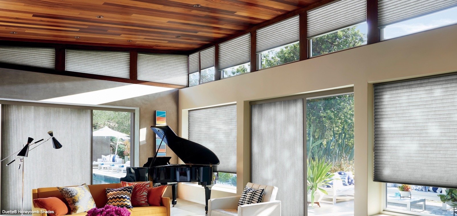 Compatible Window Treatments With Ceiling Decoration