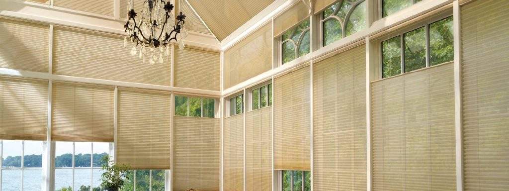 Hunter Douglas Duette® Honeycomb Shades with the SkyLift™ skylight system